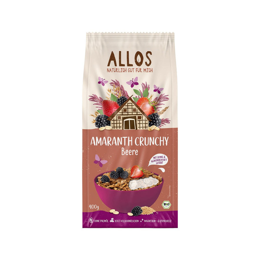 Allos Amaranth Crunchy Beerenfrucht, 400 g