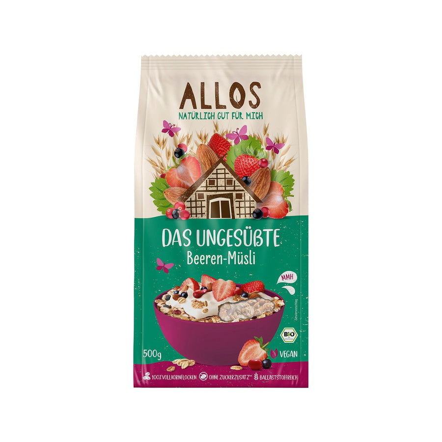 Allos Das ungesüsste Beeren-Müsli, 500 g