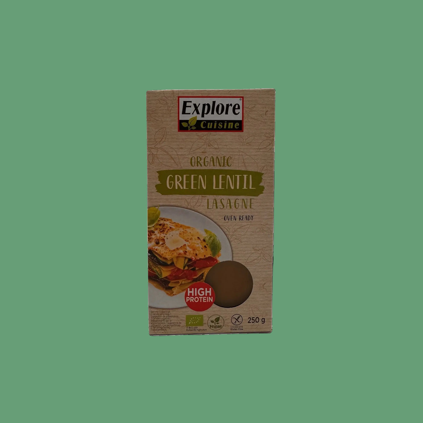 Explore Cuisine Green Lentil Lasagne