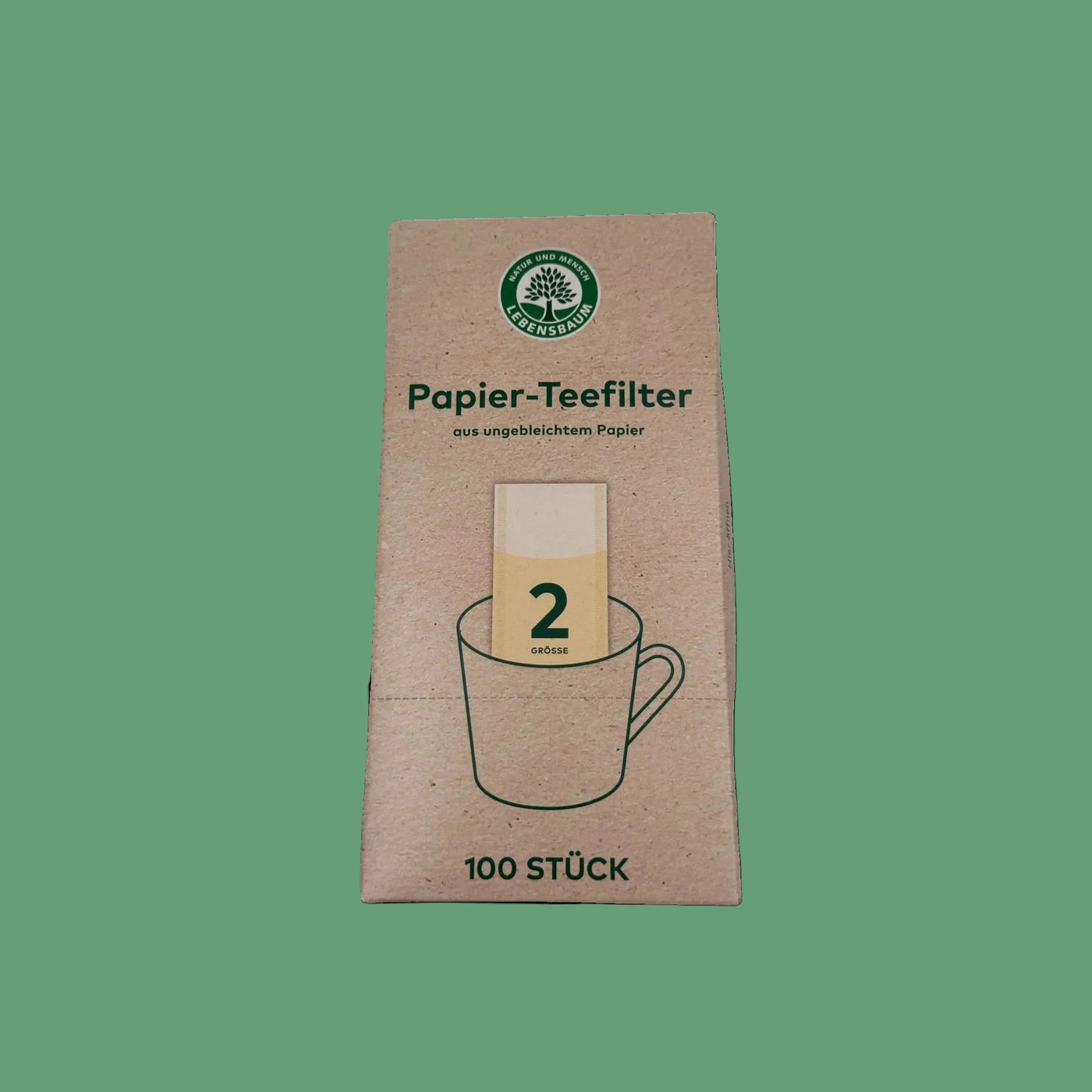 Lebensbaum Papier-Teefilter Grösse 2