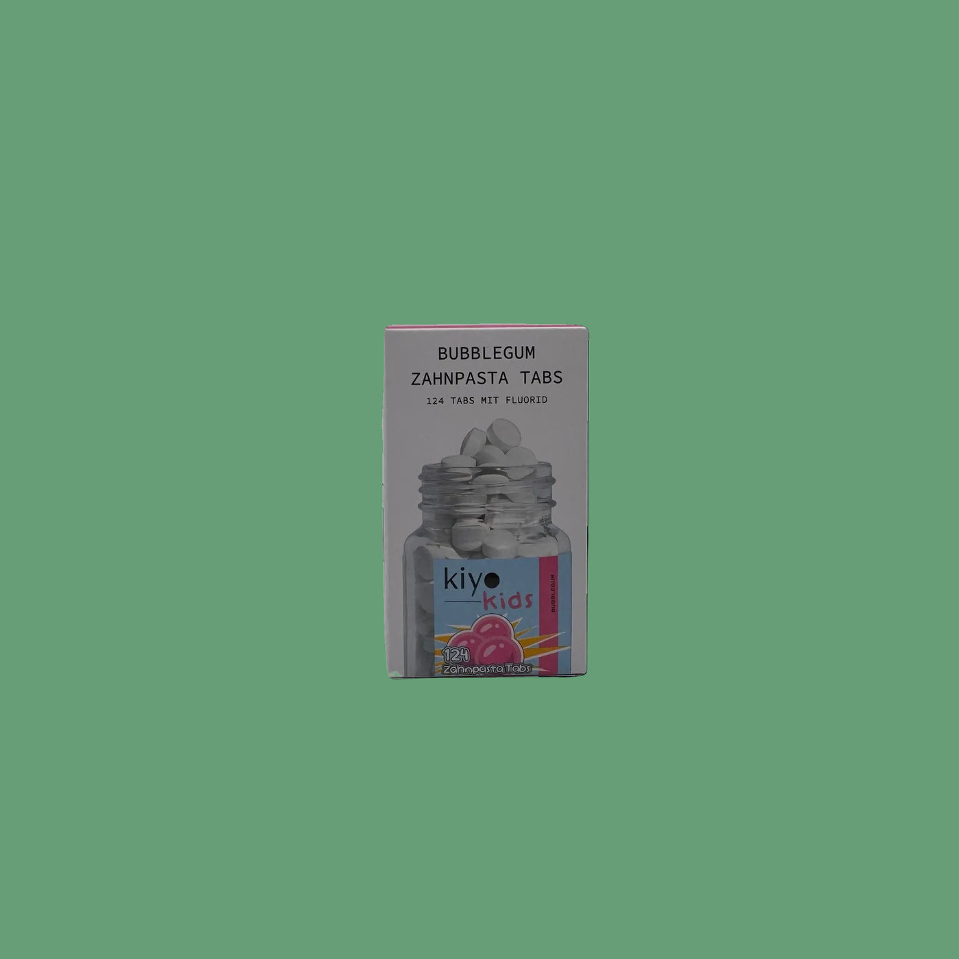 Kiyo Zahnpasta Tabs Kids Bubblegum mit Fluorid