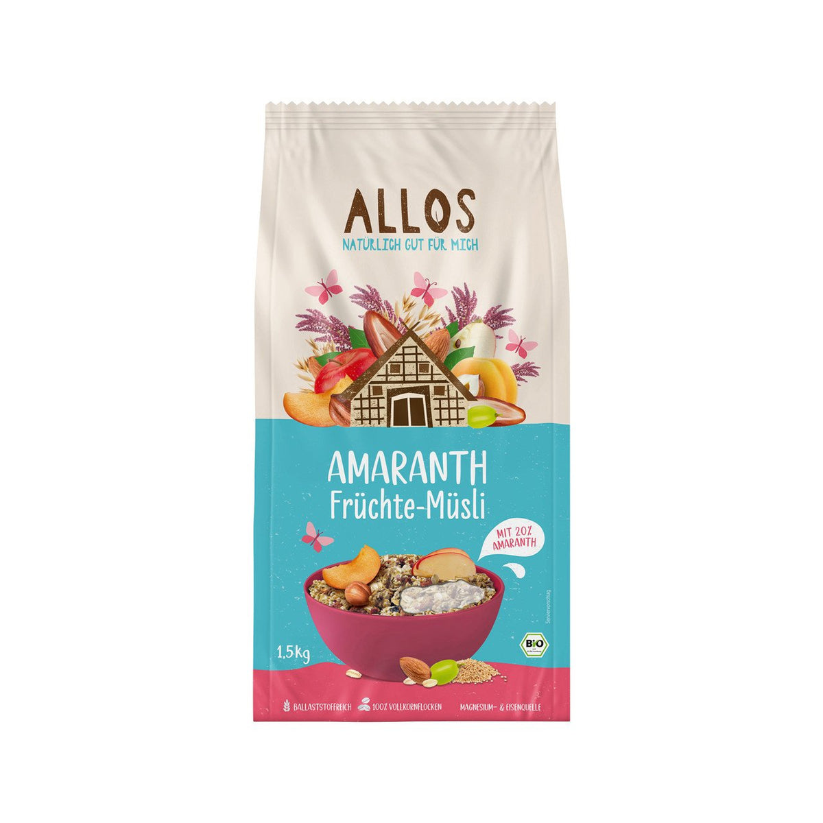 Allos Amaranth Früchte-Müsli, 1,5 kg