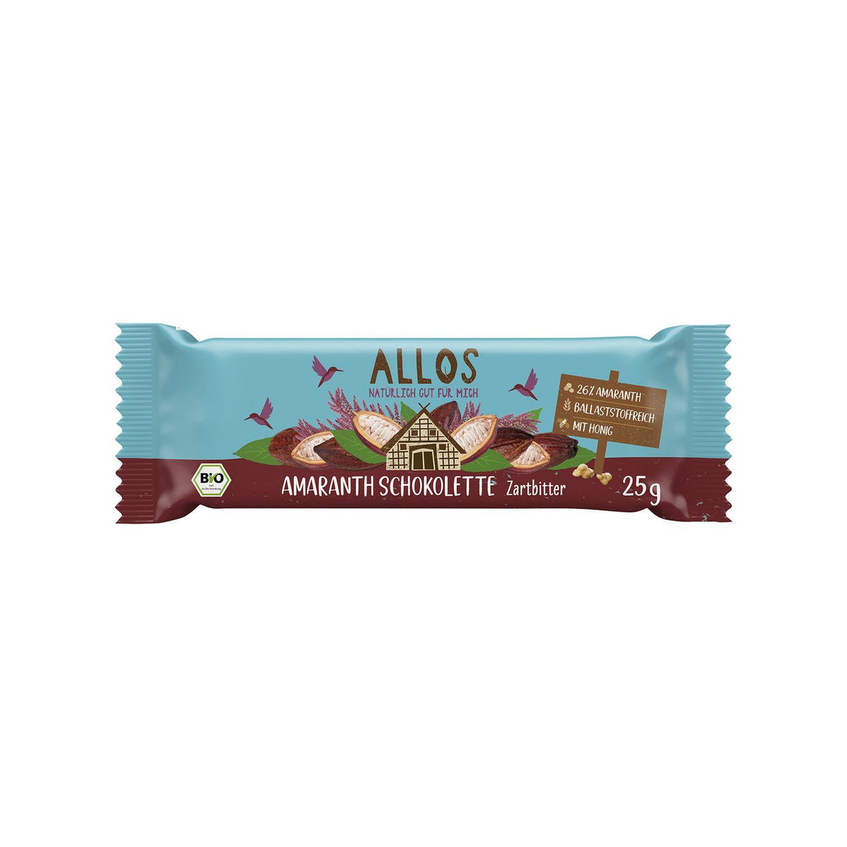 Allos Amaranth Schokolette Zartbitter, 25 g