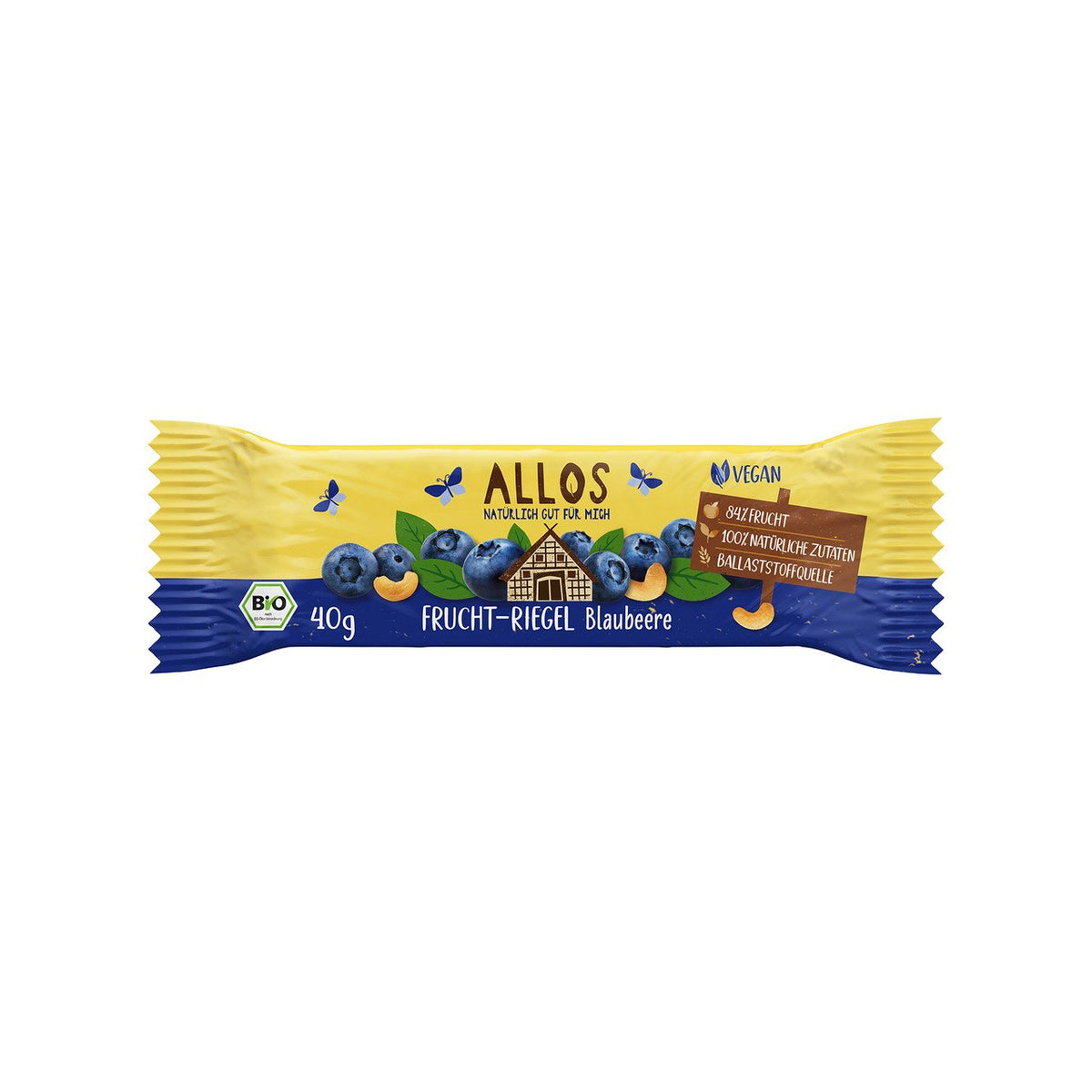 Allos Frucht-Riegel Blaubeere, 40 g