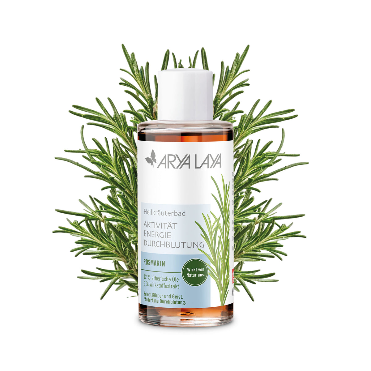 ARYA LAYA Heilkräuterbad Rosmarin – Aktivität, 100 ml