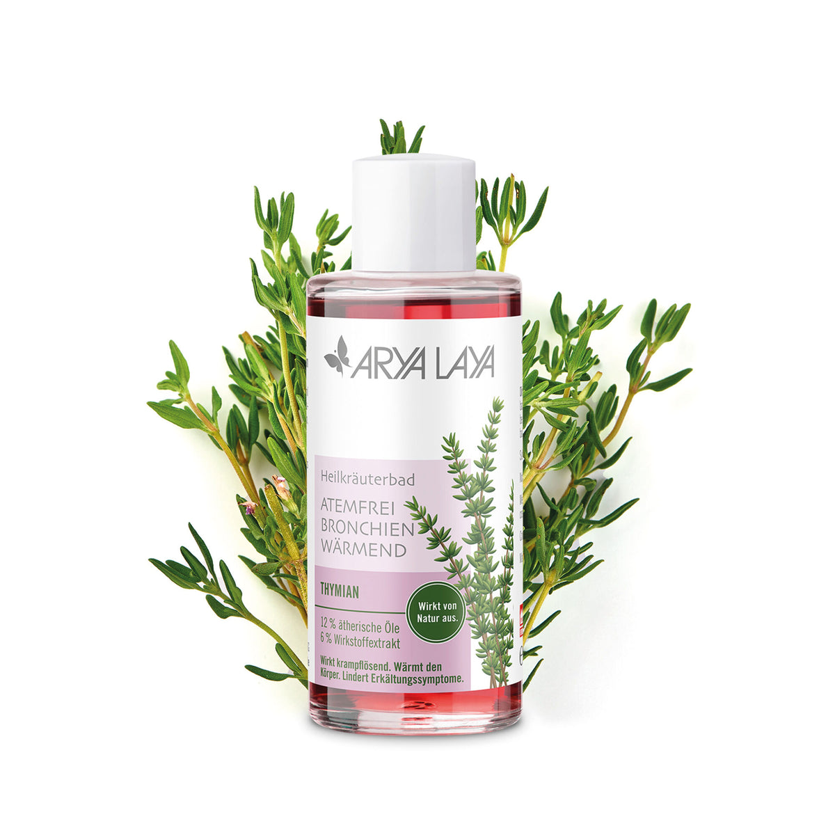 ARYA LAYA Heilkräuterbad Thymian – Atemfrei, 100 ml