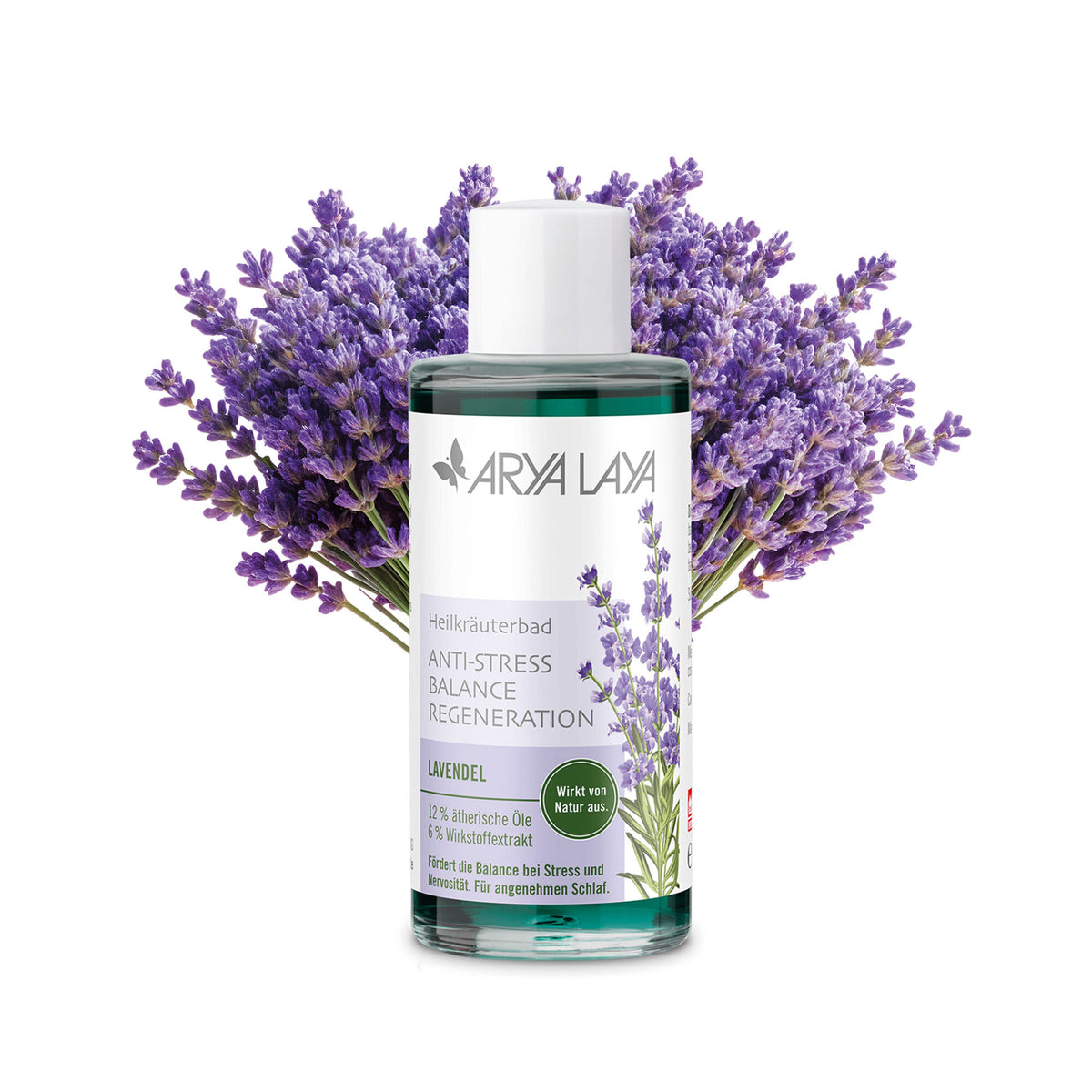 ARYA LAYA Heilkräuterbad Lavendel – Anti-Stress, 100 ml