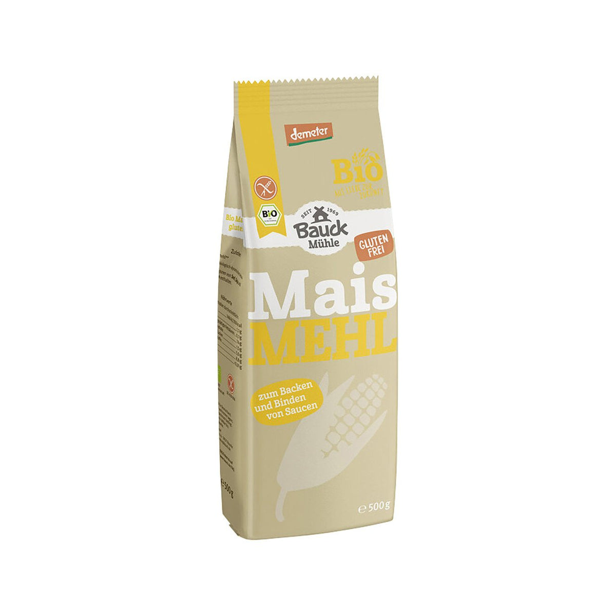 Bauck Mühle Maismehl, glutenfrei, 500 g