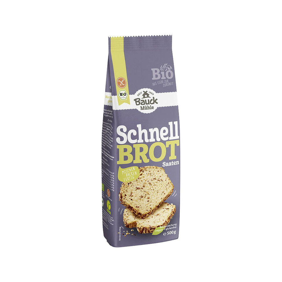 Bauck Mühle Schnellbrot mit Saaten, glutenfrei, 500 g