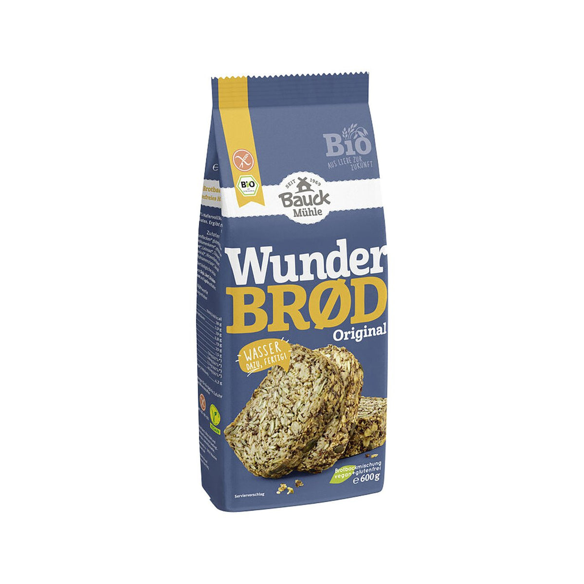 Bauck Mühle Wunderbrød Original, glutenfrei, 600 g