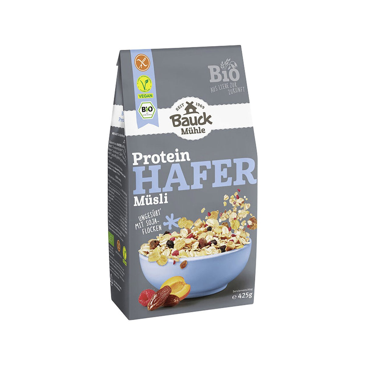 Bauck Mühle Protein-Hafermüsli, glutenfrei, 425 g