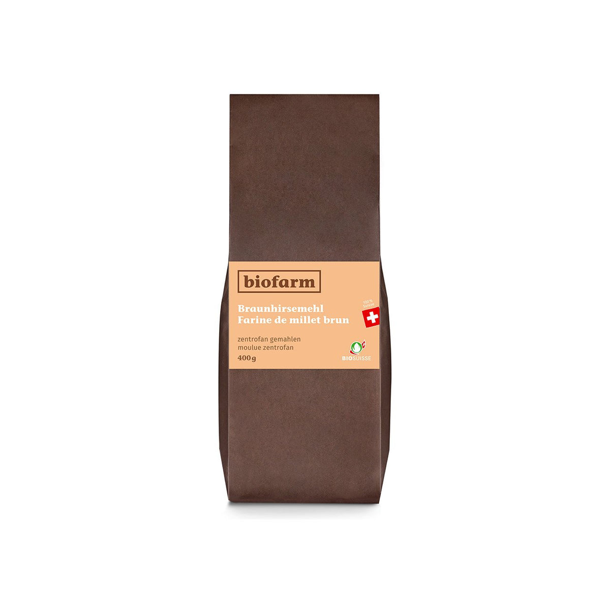 Biofarm Braunhirsemehl, Zentrofan gemahlen, 400 g