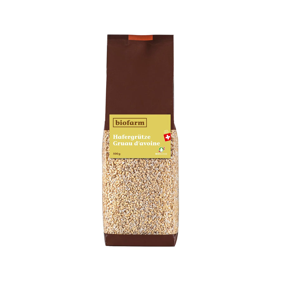 Biofarm Hafergrütze aus der Schweiz, 500 g