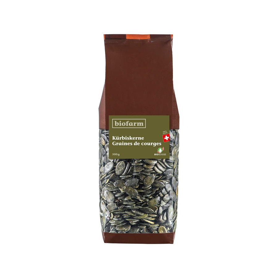 Biofarm Kürbiskerne aus der Schweiz, 200 g