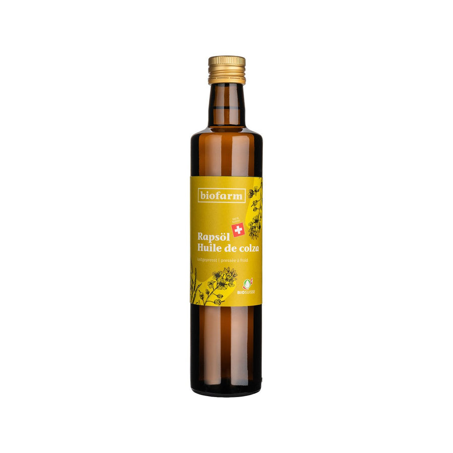 Biofarm Rapsöl aus der Schweiz, kaltgepresst, 500 ml