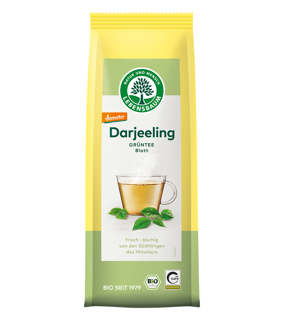 Lebensbaum Darjeeling Blatt Grüntee, lose, 50 g