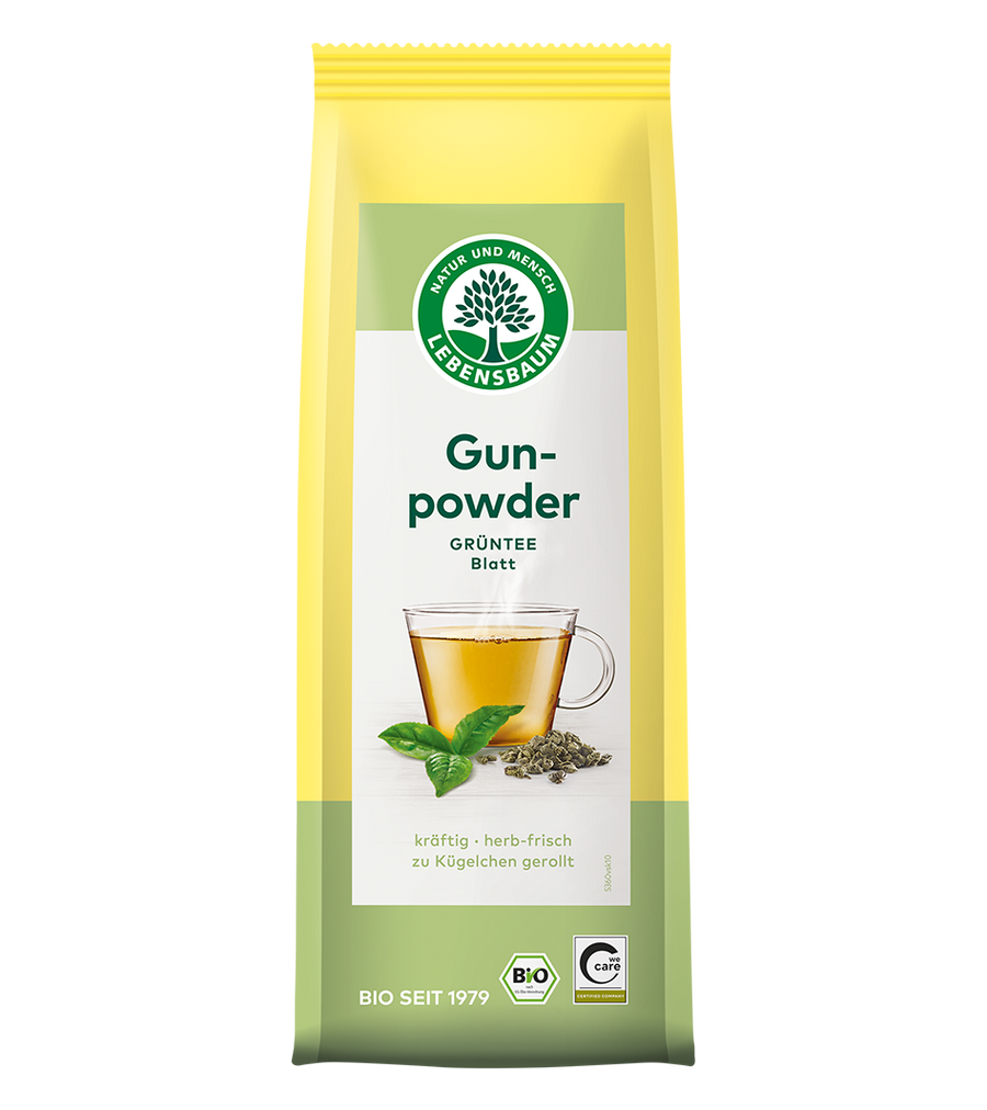 Lebensbaum Gunpowder Blatt Grüntee, lose, 100 g