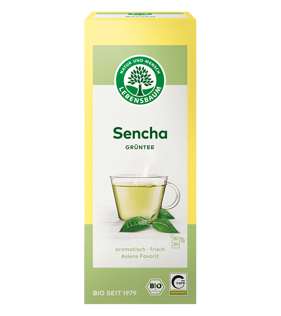 Lebensbaum Sencha Grüntee, Teebeutel, 20 × 1,5 g