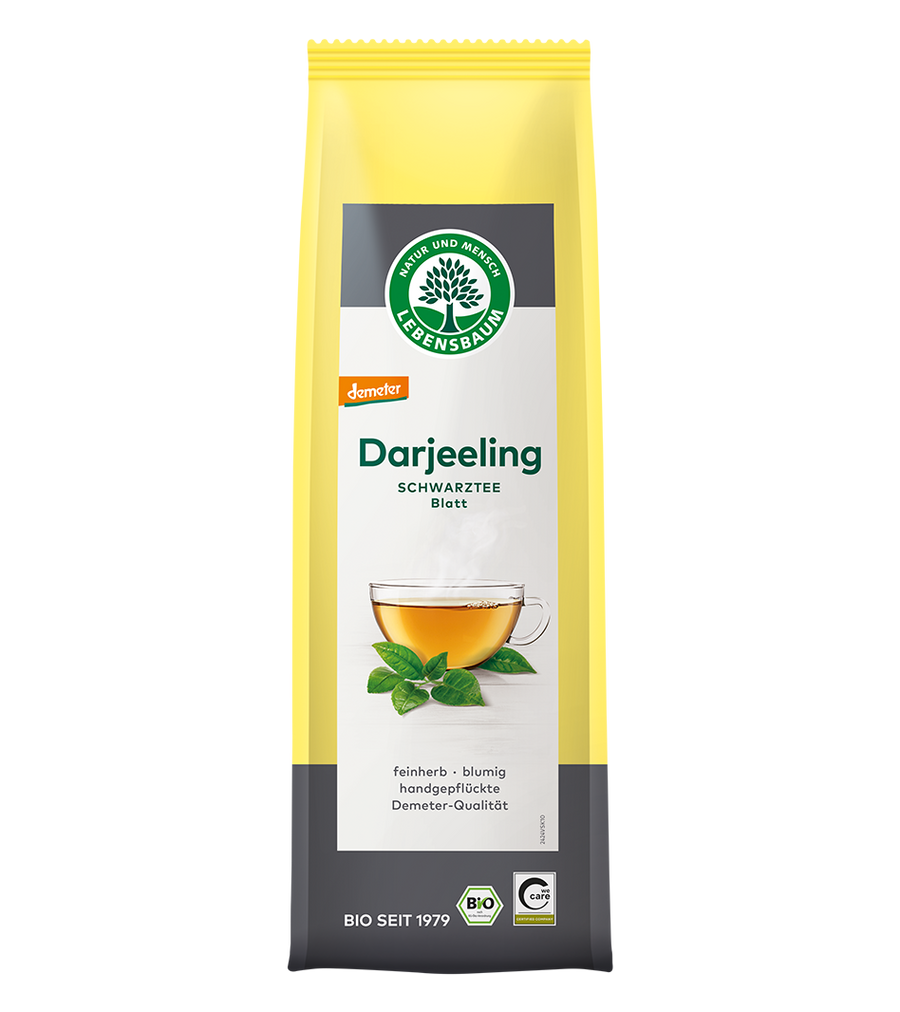 Lebensbaum Darjeeling Blatt Schwarztee, lose, 75 g