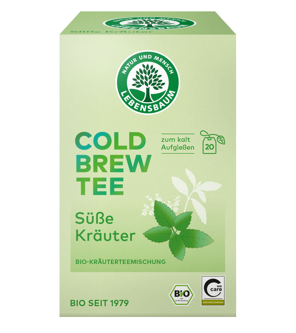Lebensbaum Cold Brew Süsse Kräuter, 20 × 1,5 g