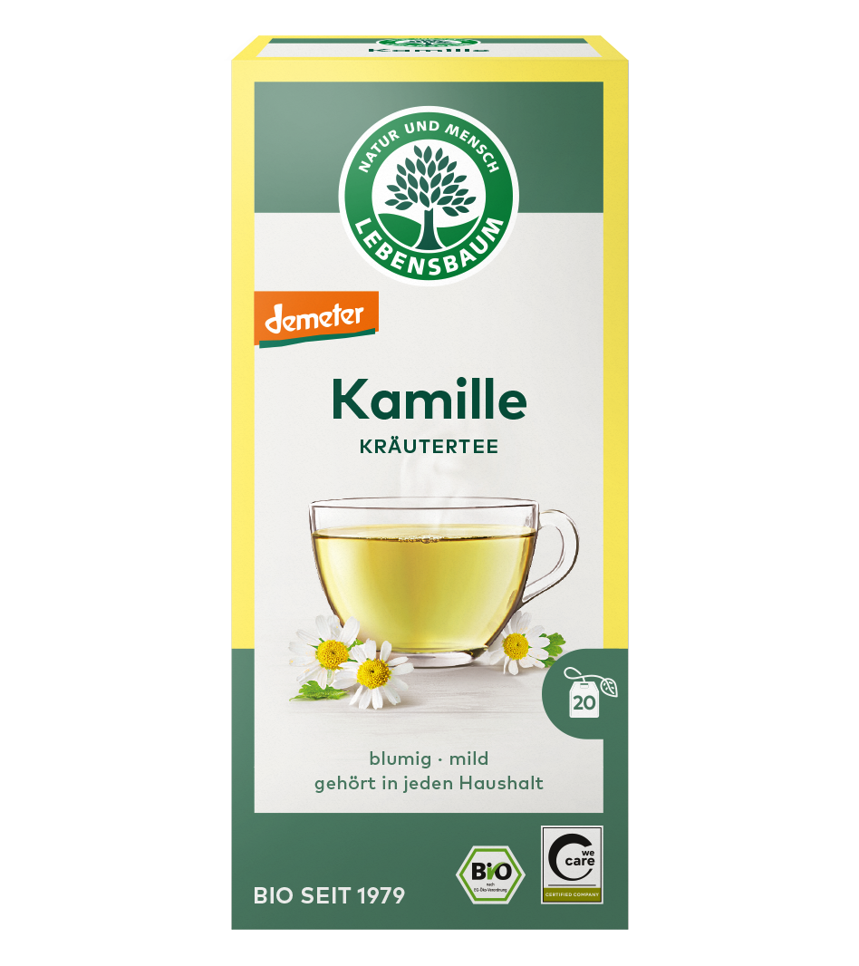 Lebensbaum Kamille Kräutertee, 20 × 1,5 g