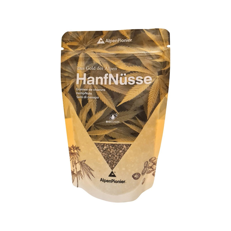 Alpenpionier Hanfnüsse – Originalverpackung