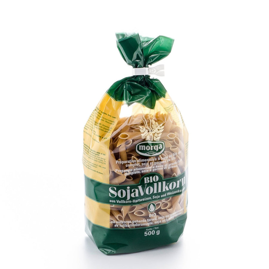 Morga Soja Vollkorn Penne – Originalverpackung