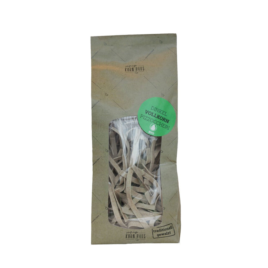 KORN.HAUS Dinkel Vollkorn Pizzoccheri, 9 mm, 300 g – Originalverpackung