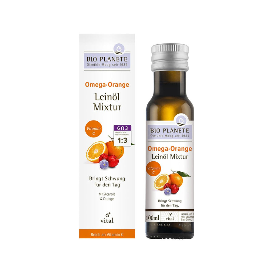 Bio Planete Leinöl Mixtur Omega Orange – Originalverpackung