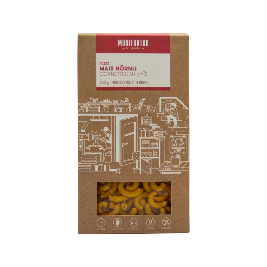 Manifaktur Mais Hörnli, 250 g – Originalverpackung