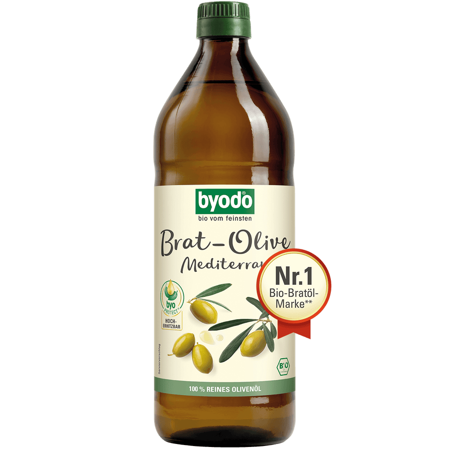 Byodo Brat-Olive Olivenöl – Originalverpackung