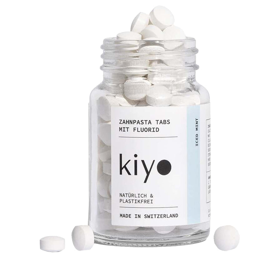 Kiyo Zahnpasta Tabs mit Fluorid – Originalverpackung