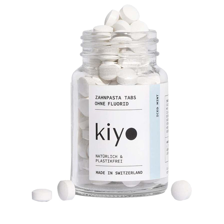 Kiyo Zahnpasta Tabs ohne Fluorid – Originalverpackung