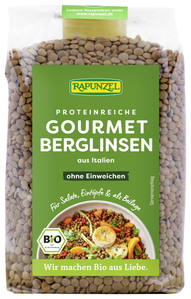 Rapunzel Gourmet Berg-Linsen braun, 500 g
