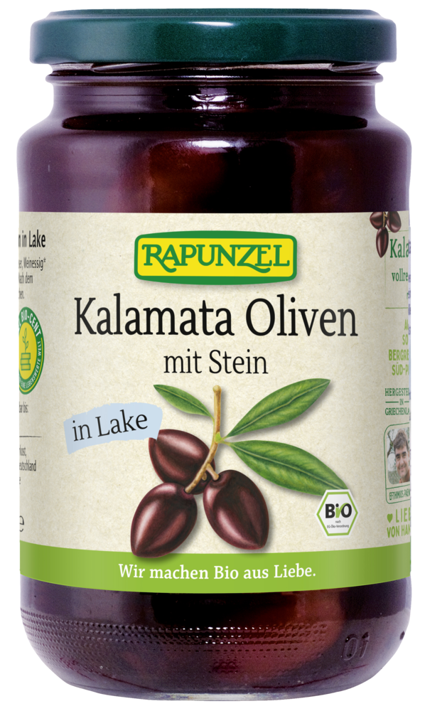 Rapunzel Kalamata-Oliven mit Stein in Lake, 355 g