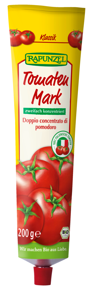 Rapunzel Tomatenmark, zweifach konzentriert, Tube, 200 g