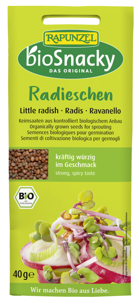 Rapunzel bioSnacky Radieschen-Keimsaat, 40 g