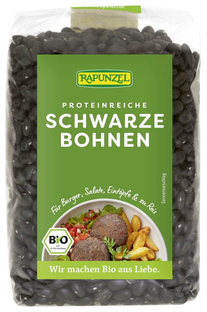 Rapunzel Bohnen schwarz, 500 g