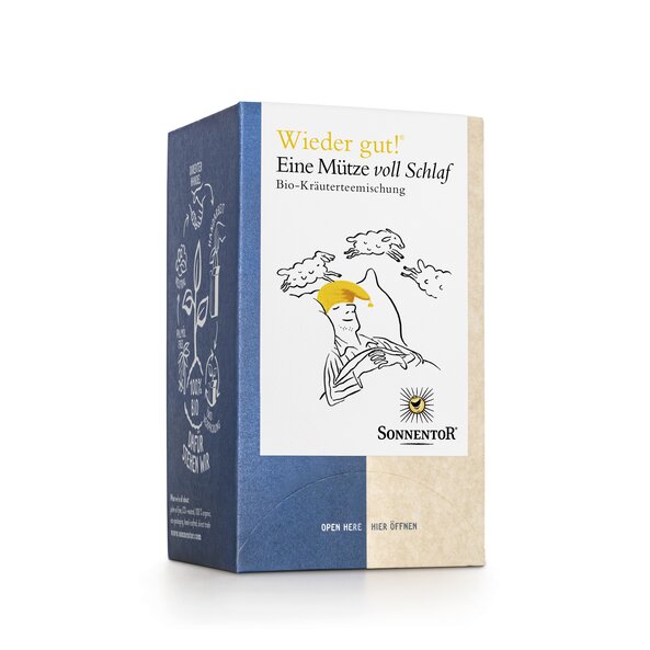 Sonnentor Eine Mütze voll Schlaf Tee, Teebeutel, 18 Teebeutel à 1,5 g (27 g)