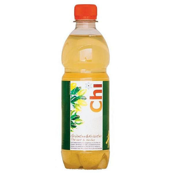 Soyana Grüntee-Kräuter-Chi Kombucha, PET-Flasche, 500 ml
