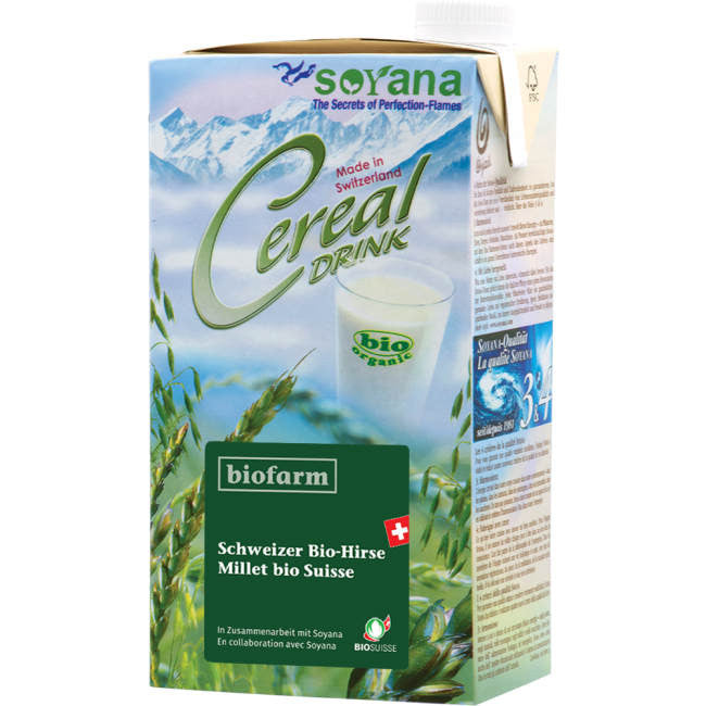Soyana Swiss Cereal-Drink Schweizer Bio-Hirse, Biofarm, 1 l