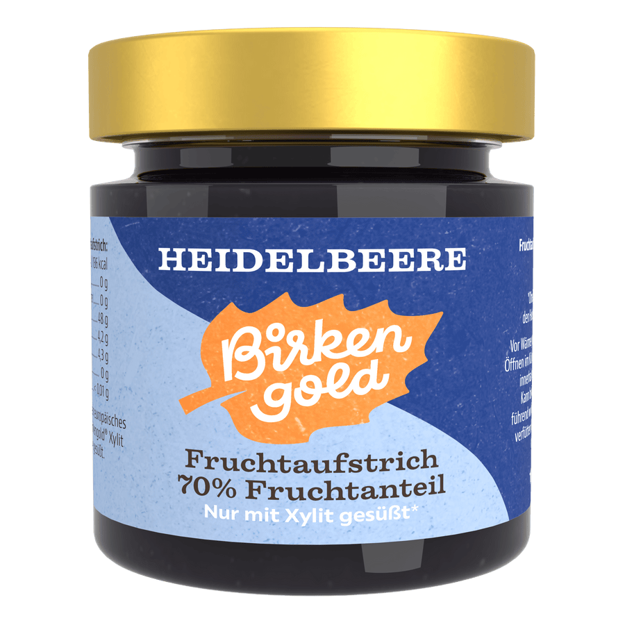 Birkengold Fruchtaufstrich Heidelbeere – Originalprodukt