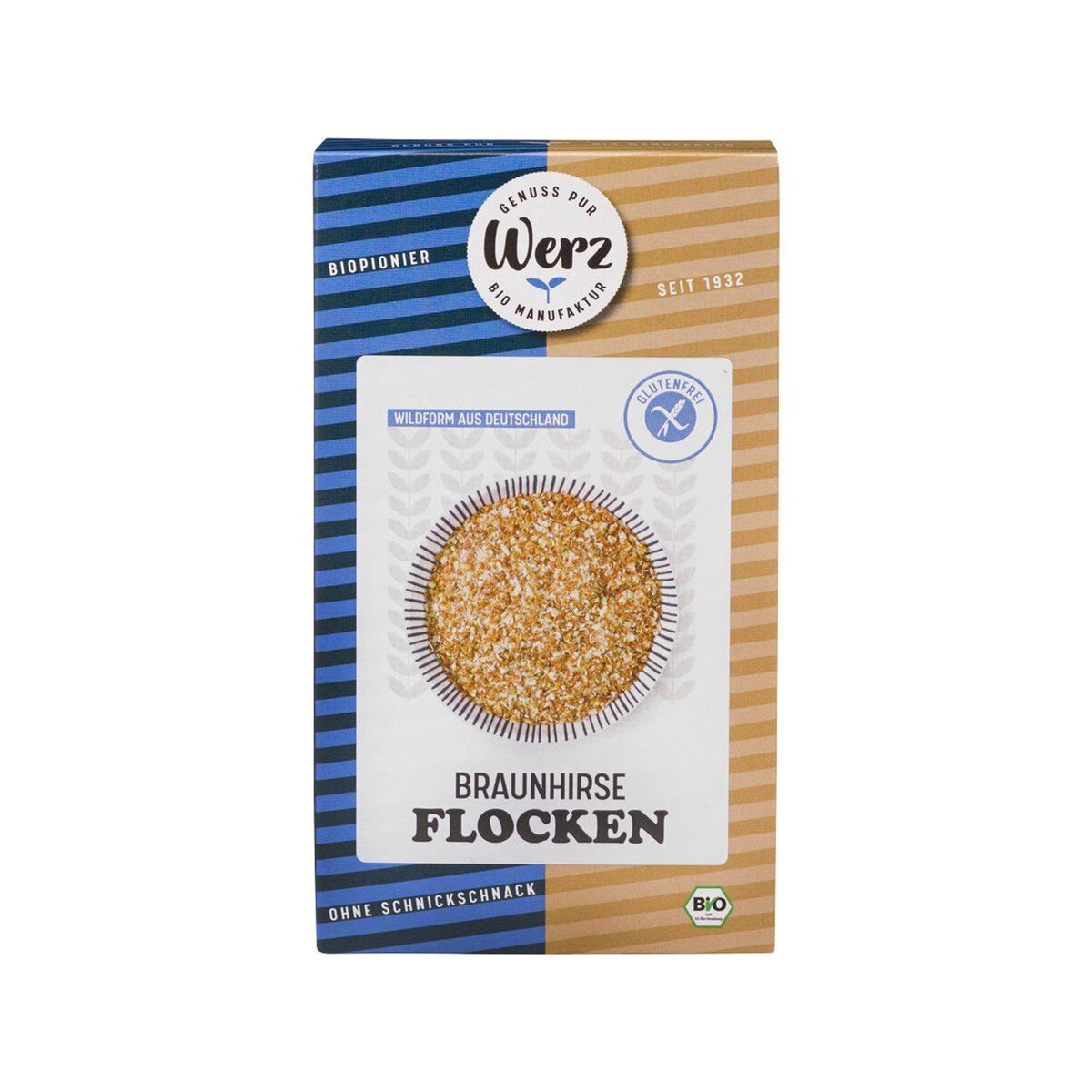 Werz Braunhirse-Vollkornflocken, glutenfrei, 250 g
