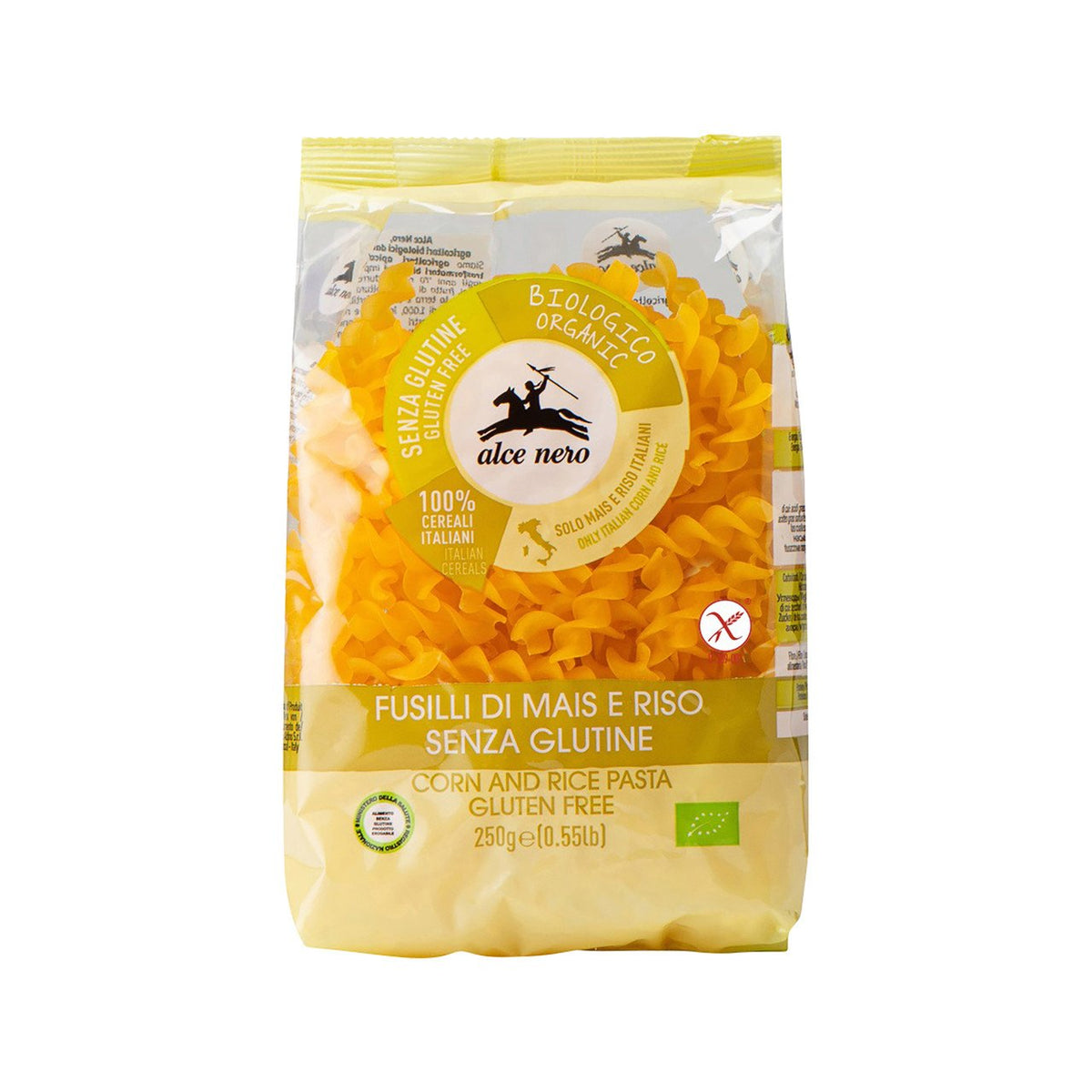 Alce Nero Fusilli aus Mais und Reis, glutenfrei, 250 g