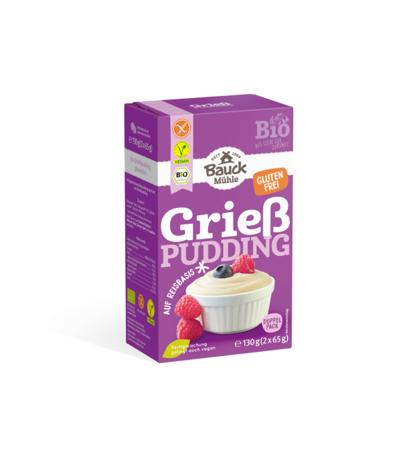 Bauck Griess Pudding – Originalprodukt
