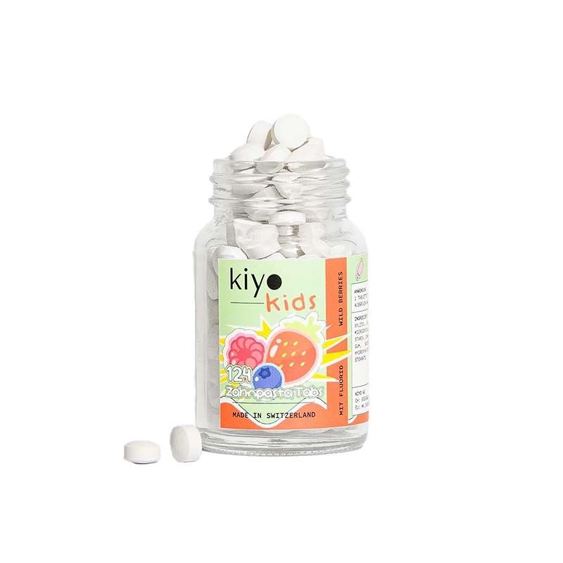 Kiyo Zahnpasta Tabs Kids Wild Berries mit Fluorid – Originalprodukt