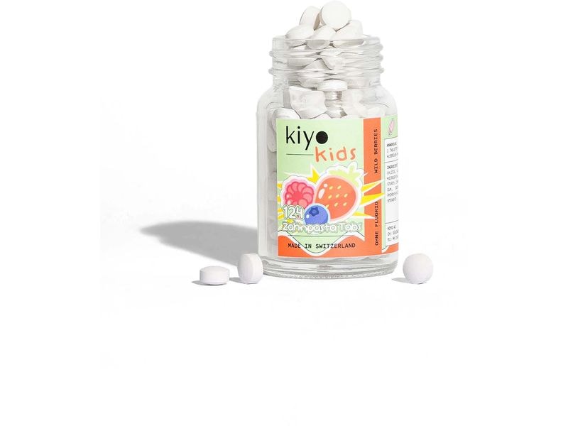 Kiyo Zahnpasta Tabs Kids Wild Berries ohne Fluorid – Originalprodukt