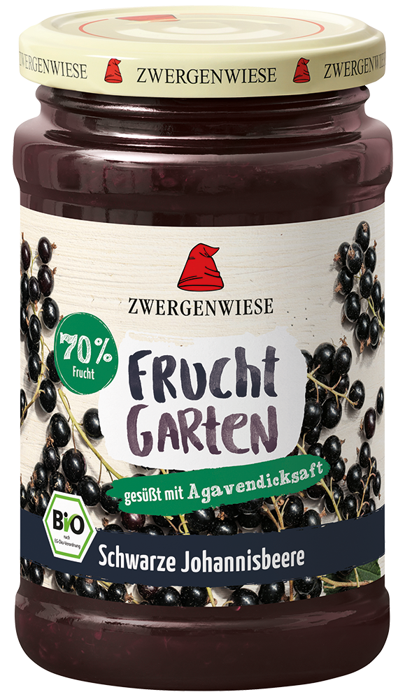 Zwergenwiese FruchtGarten Schwarze Johannisbeere, 225 g