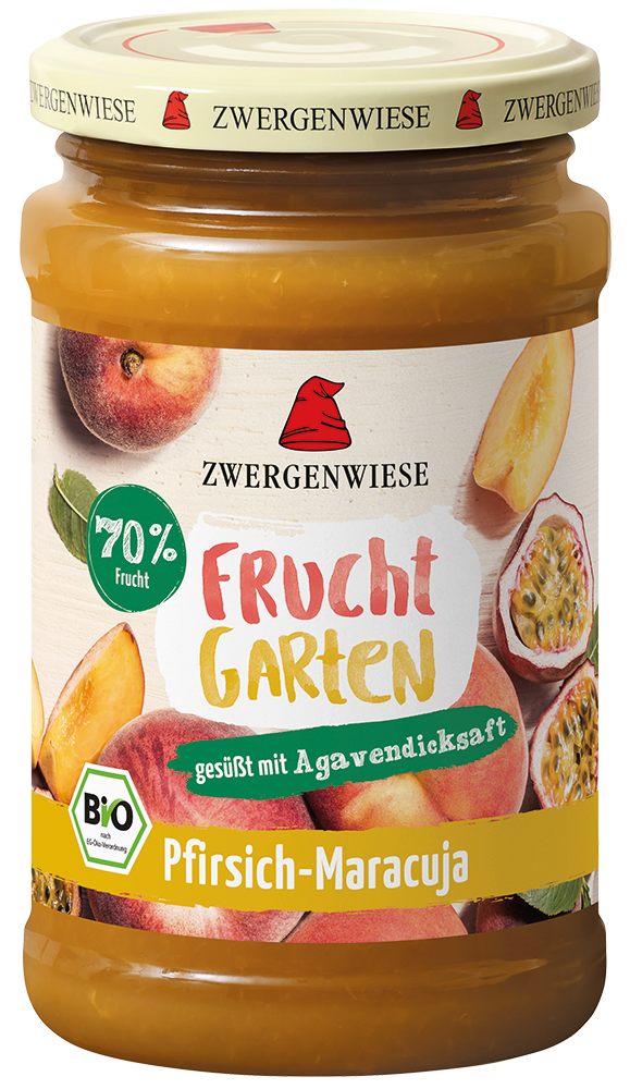 Zwergenwiese FruchtGarten Pfirsich-Maracuja, 225 g